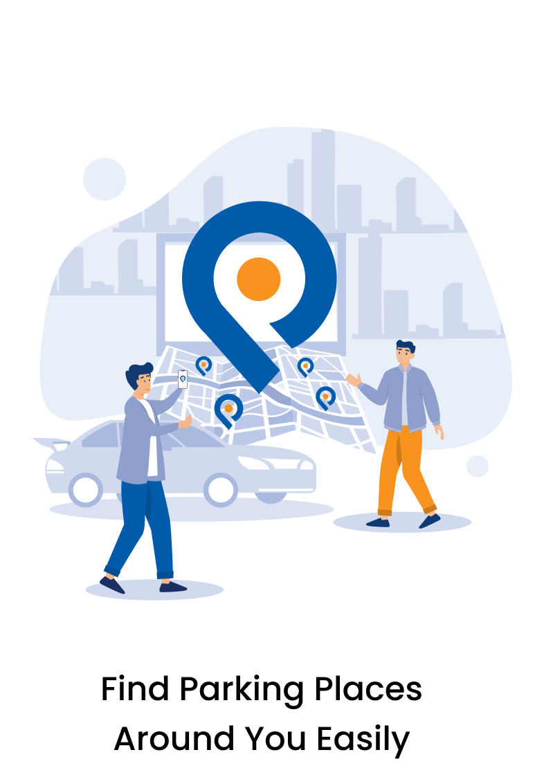 Find parking places around you